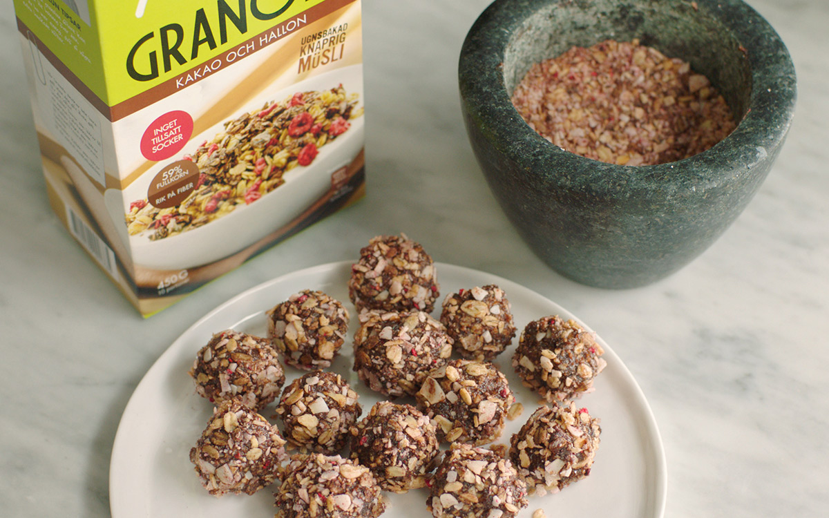 Chokladbollar med Paulúns Granola