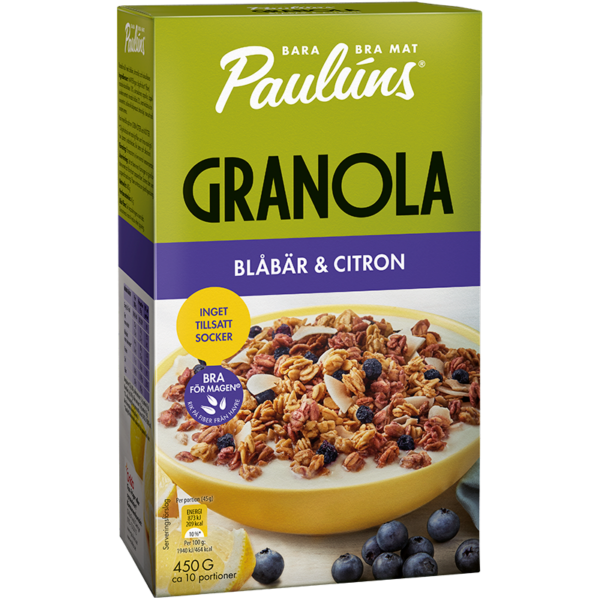 Granola Blåbär och Citron