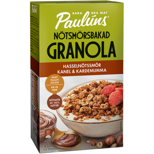 Nötsmörsbakad Granola Hasselnötssmör