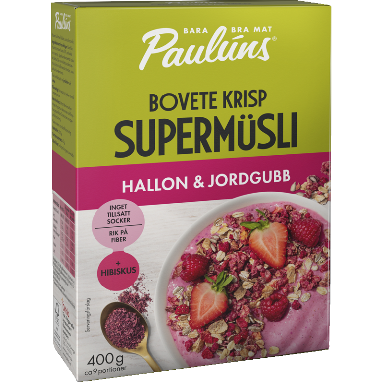 Hallon & Jordgubb Supermüsli