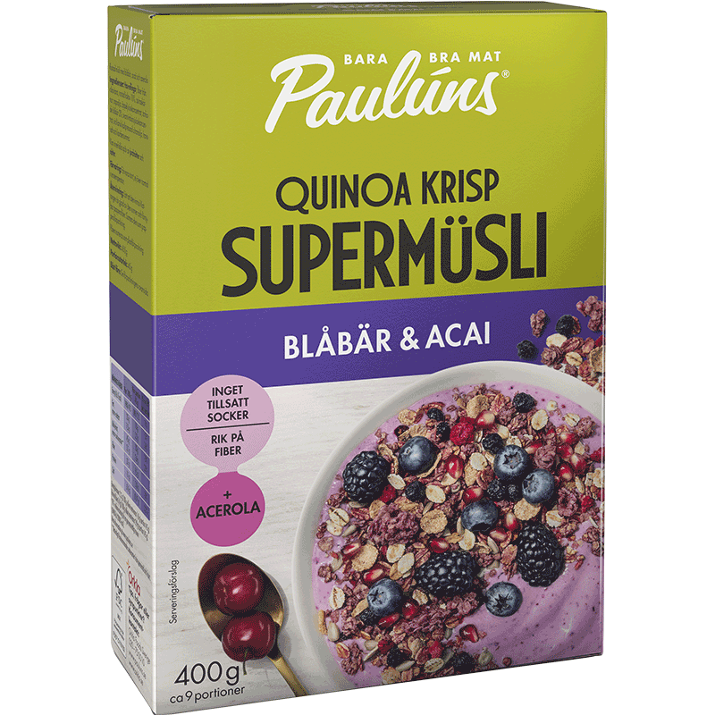 Blåbär & Acai Supermüsli