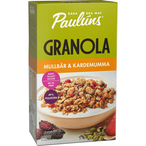 Paulúns Granola Mullbär & Kardemumma