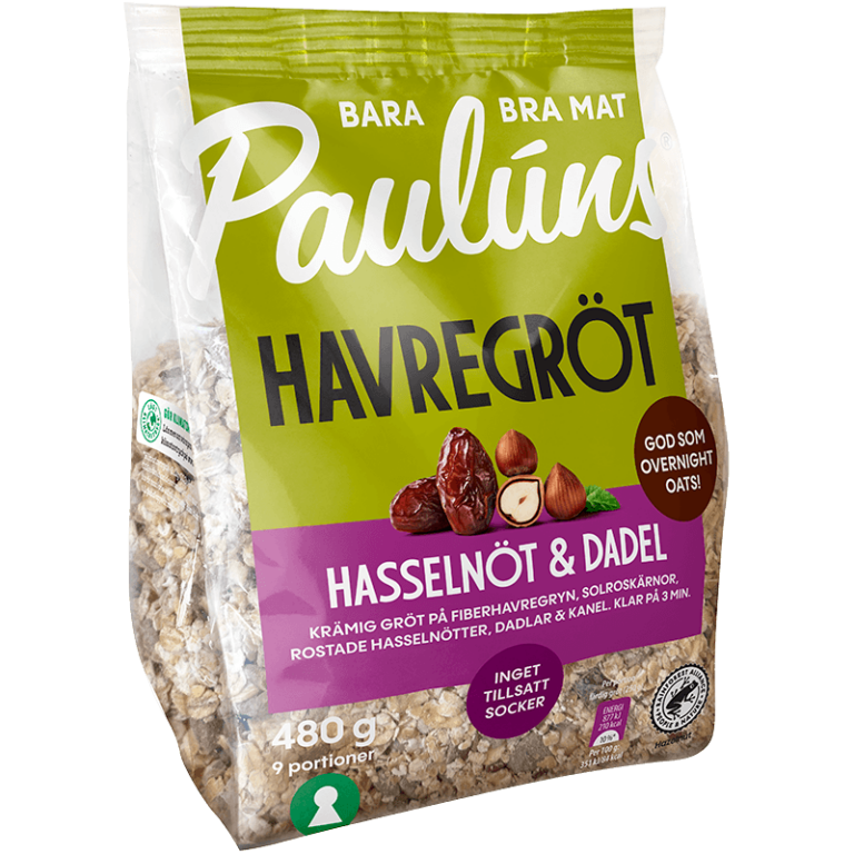 Paulúns Havregröt Hasselnöt & Dadel